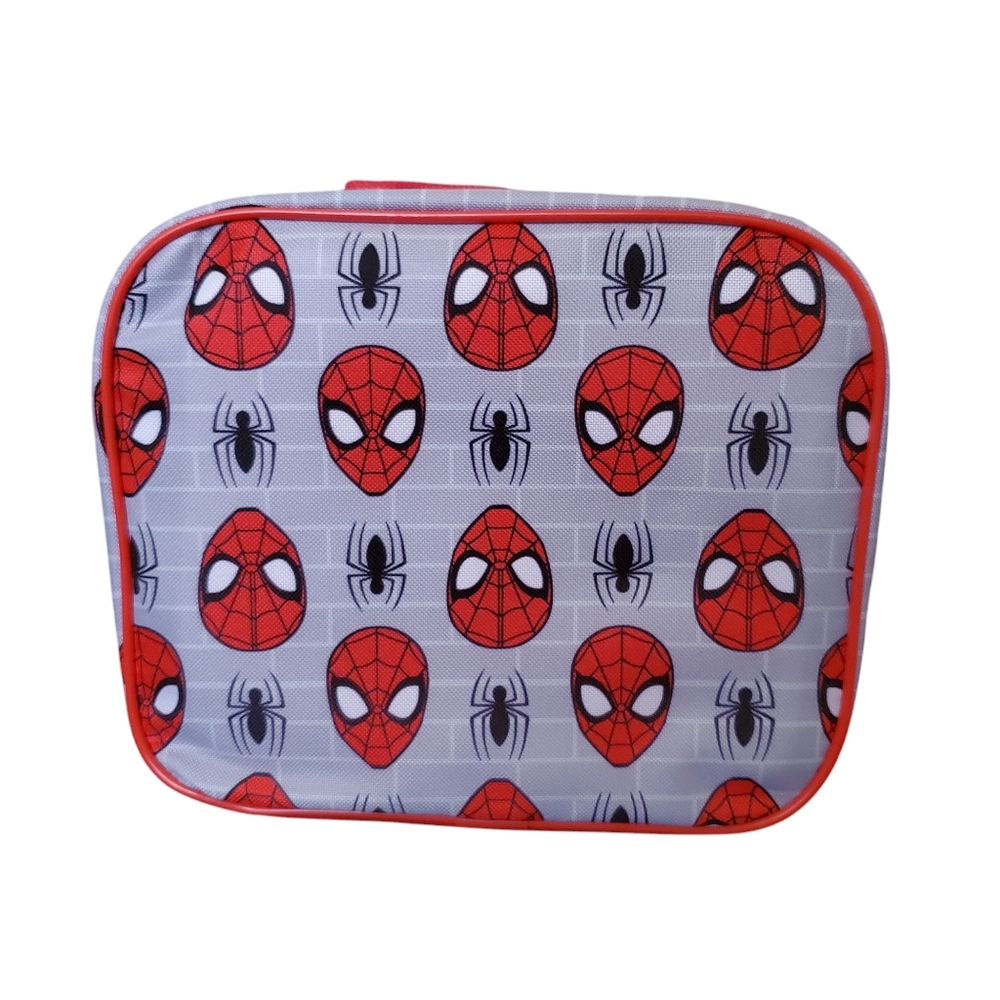 Spider-Man Kids Lunch Bag - Red and Gray NWT